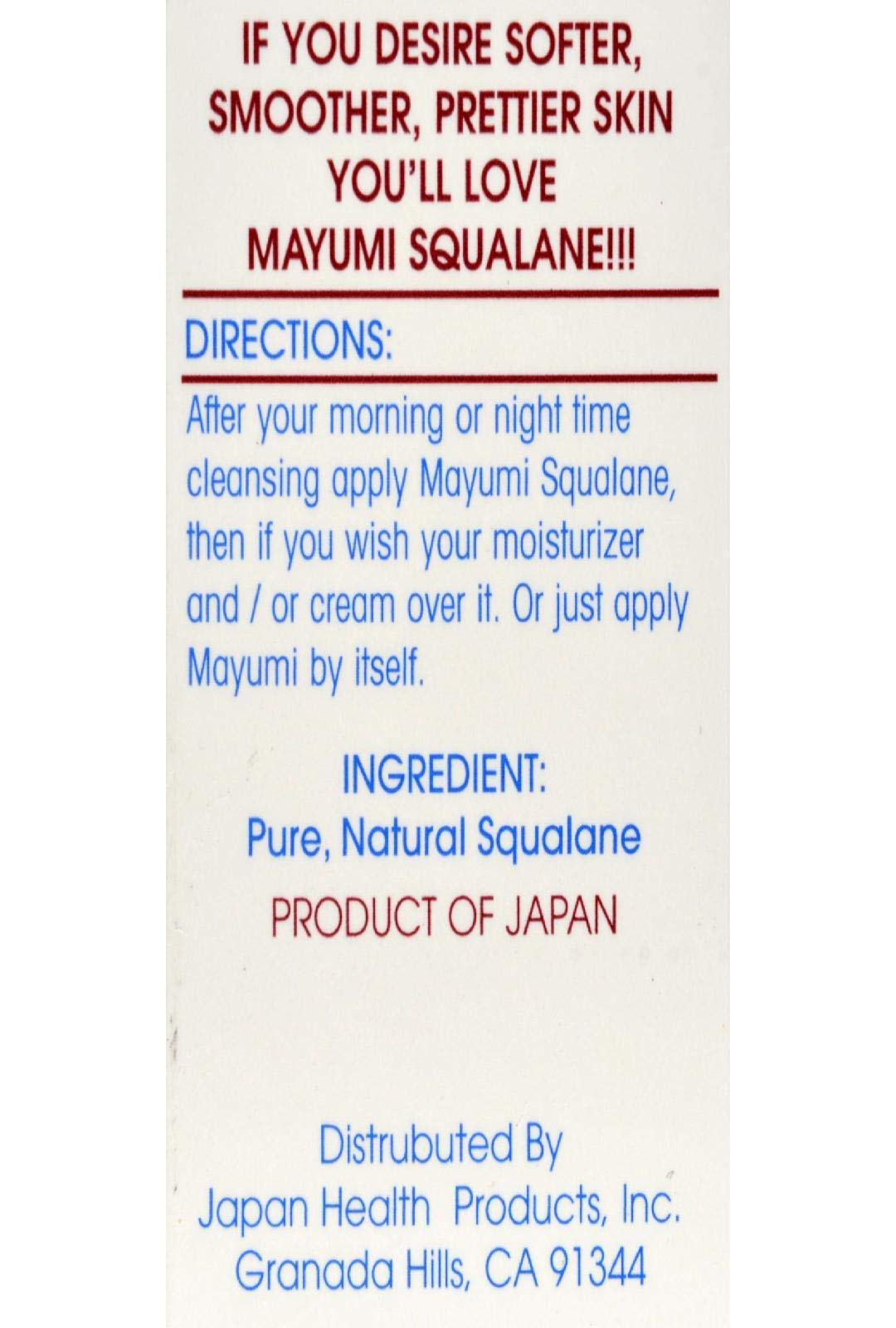 Mayumi Squalane Skin Oil in routine setup demonstrates easy daily hydration boost.