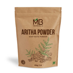 MB Herbals Aritha Powder 454g packaging ready for storage and natural cleansing routine