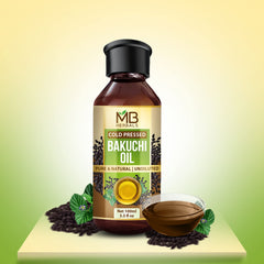 MB Herbals Bakuchi Oil pour in hand for skin care mixing