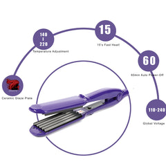 MBHAIR negative-ion technology helps reduce frizz and static for sleek results.