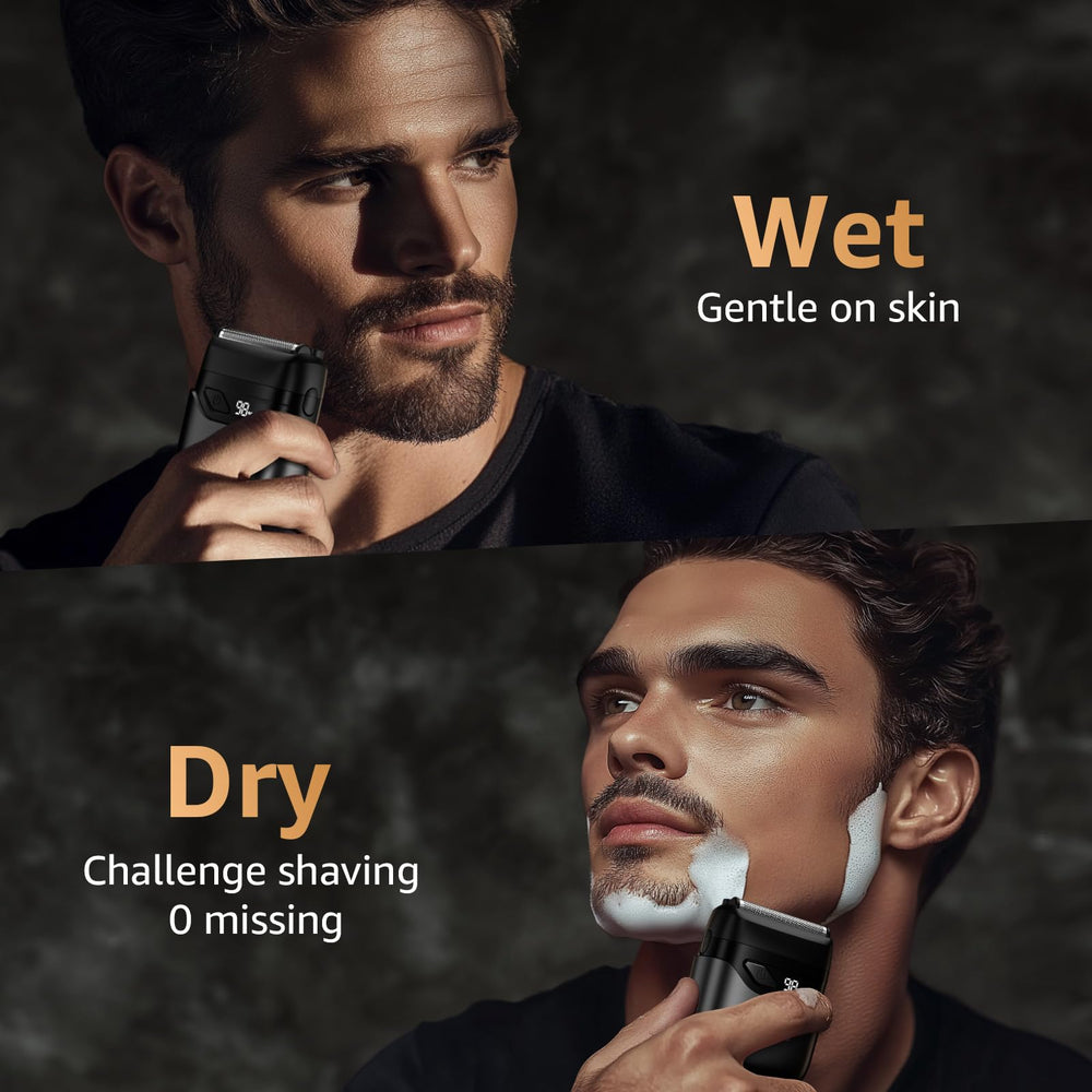 Mbzoey foil shaver supports wet and dry operation.