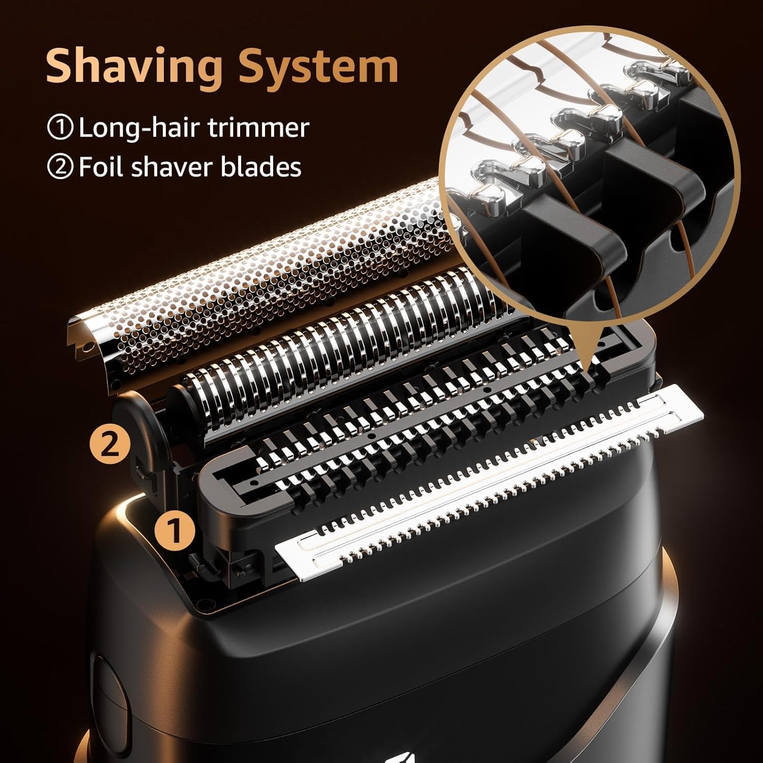 Mbzoey Mini Electric Razor micro-comb technology for smoother passes