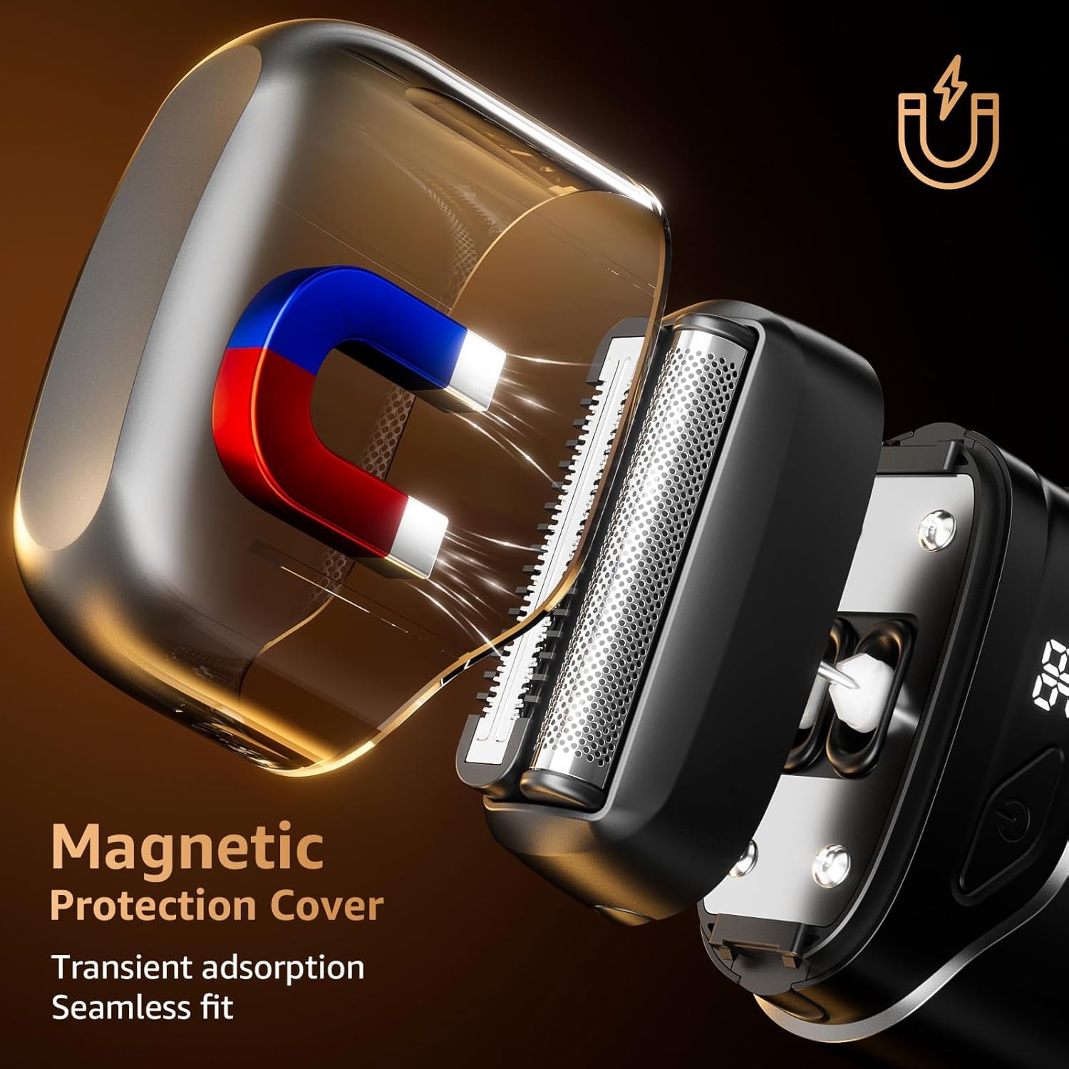 Mbzoey Razor travel lock and magnetic cap protect blades on trips
