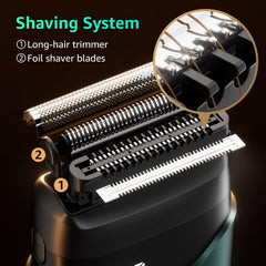 Mbzoey shaver floating head design contours to facial features for smooth closeness
