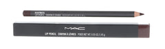 MC MAC Lip Pencil Nightmoth swatch shows deep burgundy shade for defined lips.