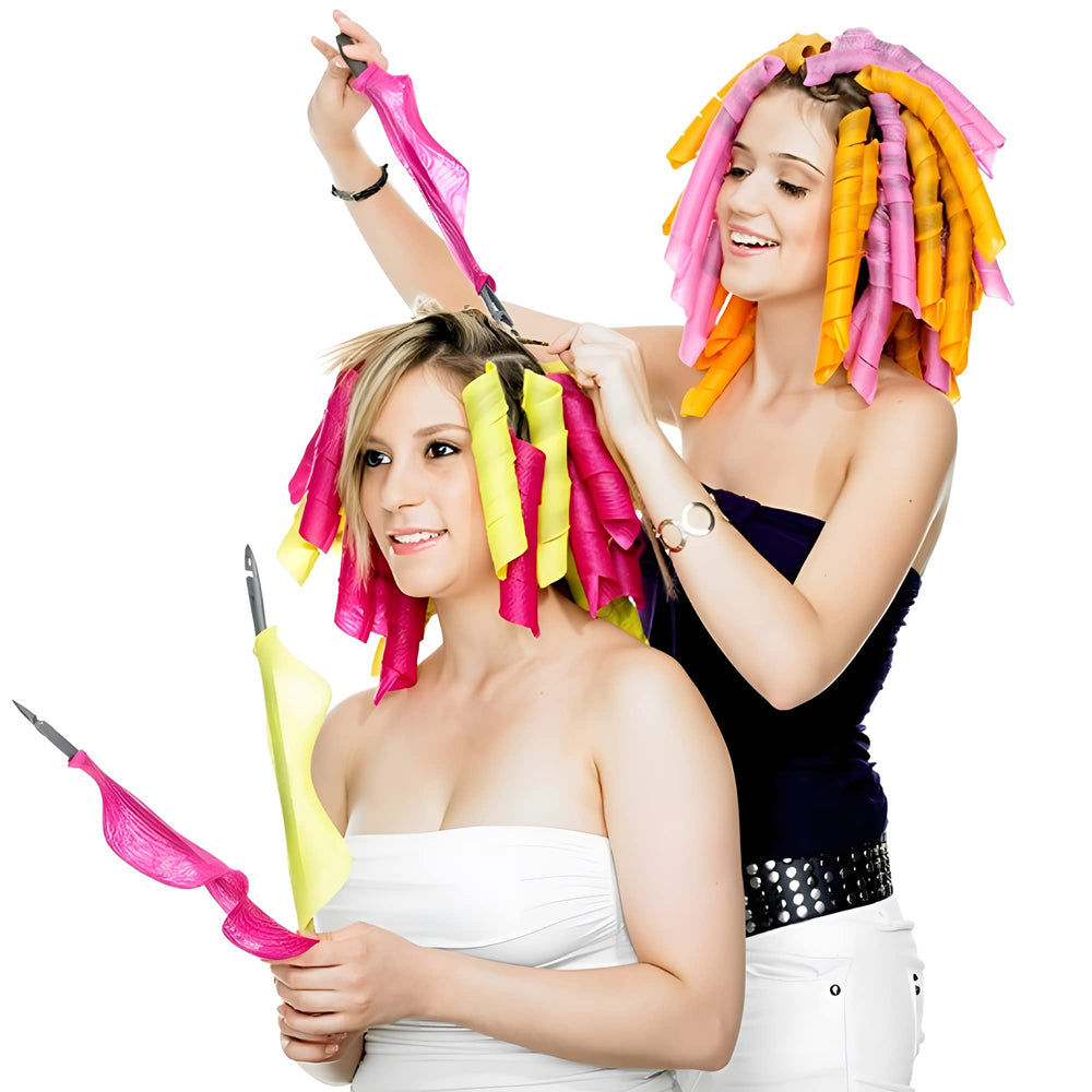 MC MAGIC CURLER pink-orange colors for playful, mood-enhancing styling options