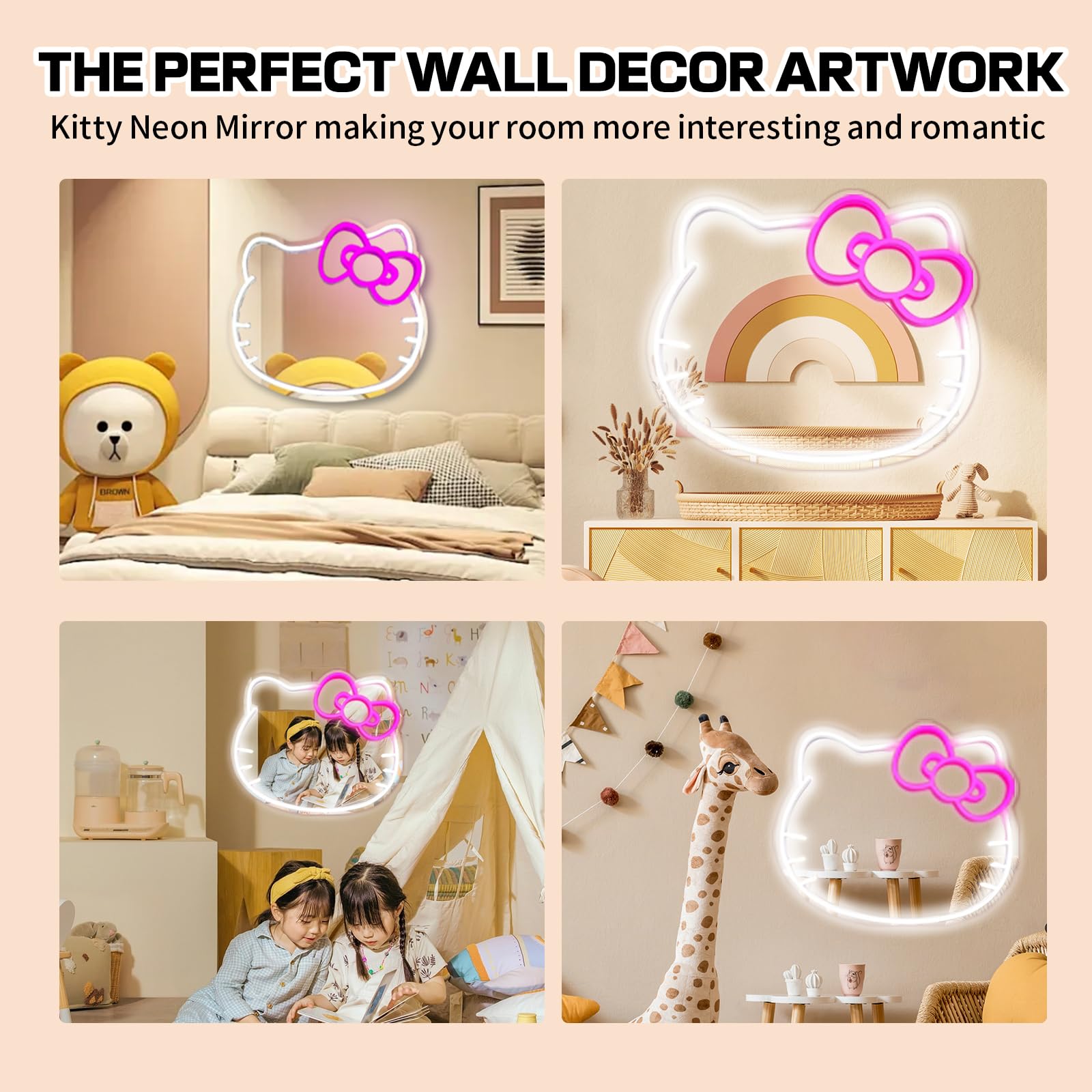 MCJSGSP Hello Kit Cat mirror makes a thoughtful gift for teens and friends.