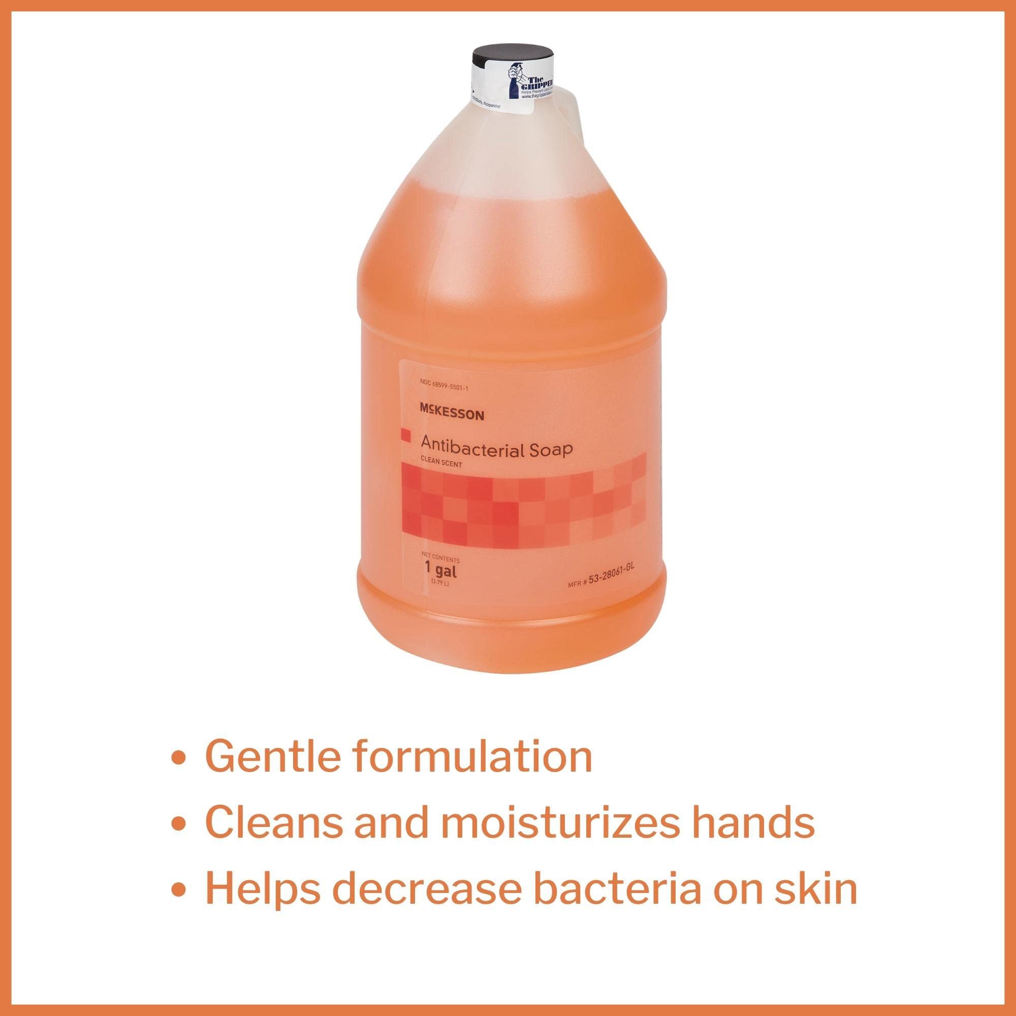 McKesson antibacterial hand soap refill gallon jar for convenient bulk use