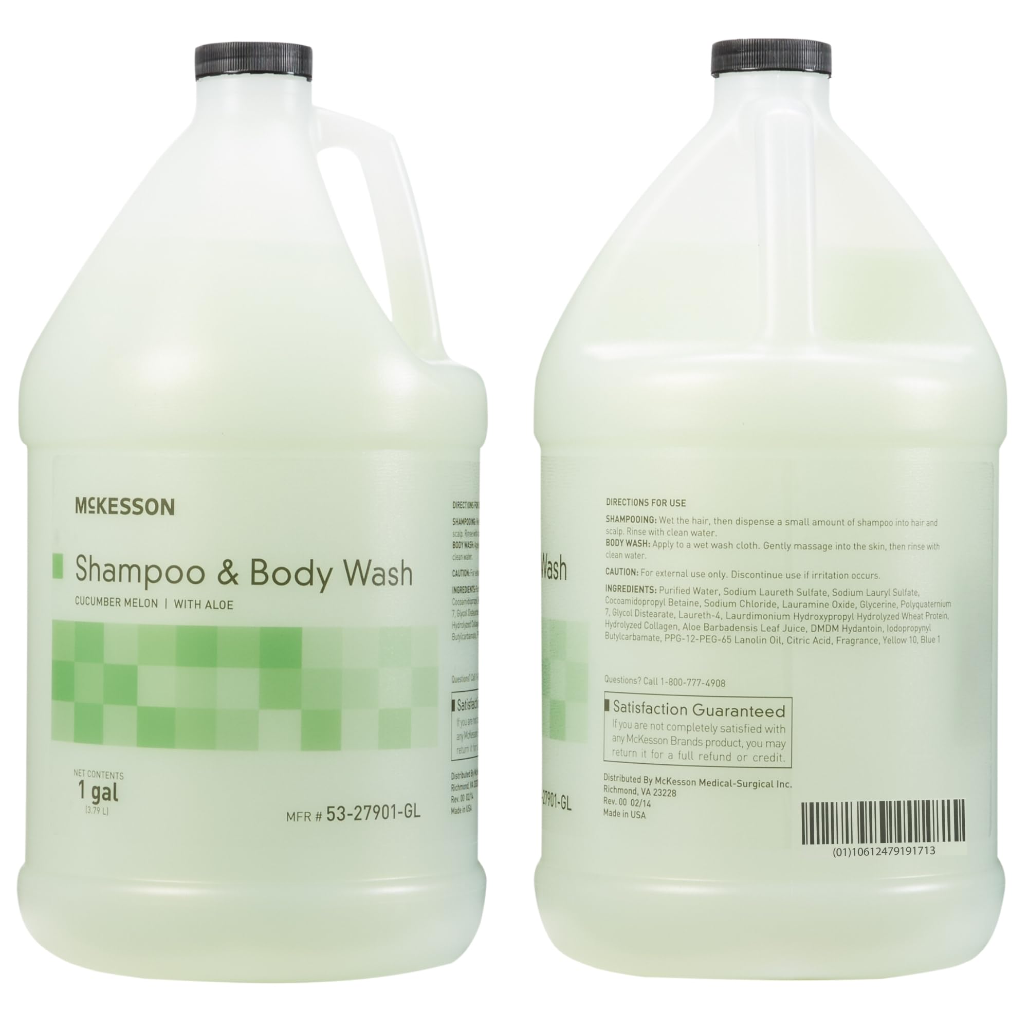 McKesson Body Wash Shampoo application scene shows gentle cleansing suitable for caregivers and homes.