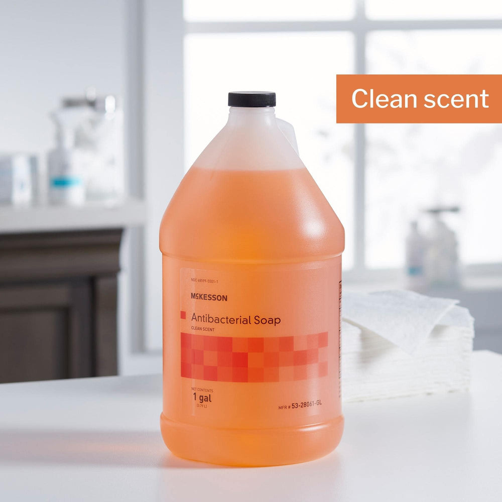 McKesson hand soap lather close-up shows rich foaming action