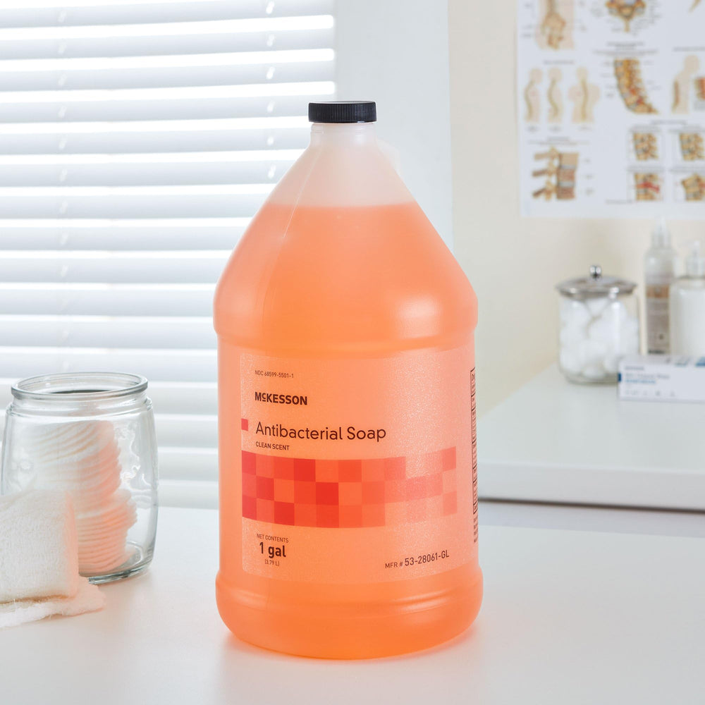 McKesson soap shows a light orange color for visibility