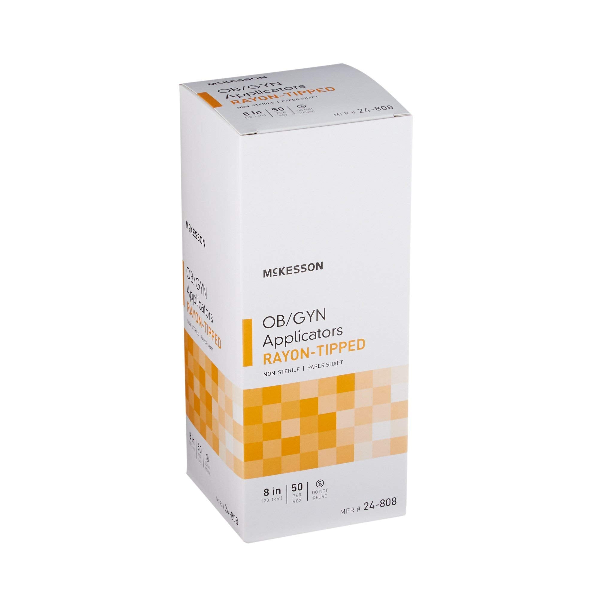 McKesson OB/GYN applicators with clear labeling for easy inventory management.