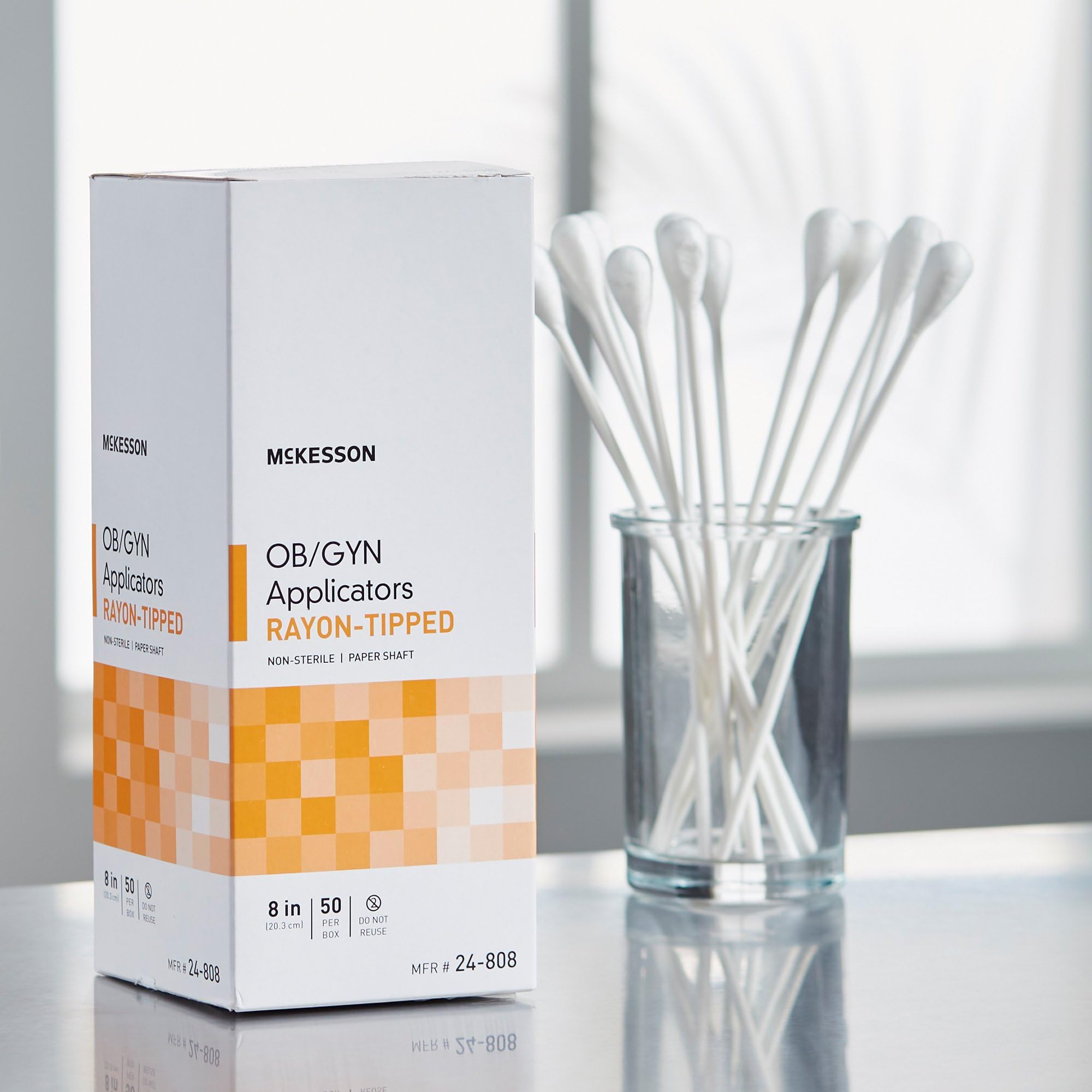 McKesson 50-count packaging pictured for bulk orders and inventory planning.