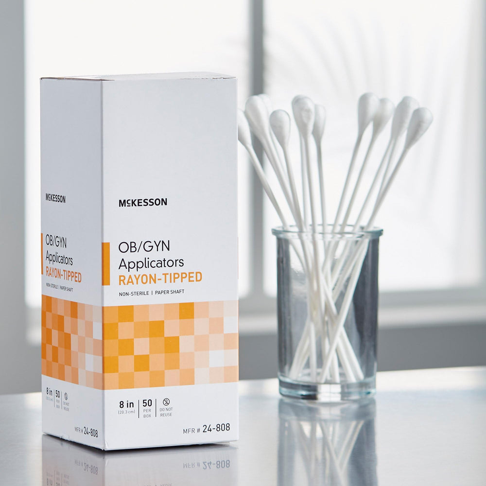 McKesson 50-count packaging pictured for bulk orders and inventory planning.
