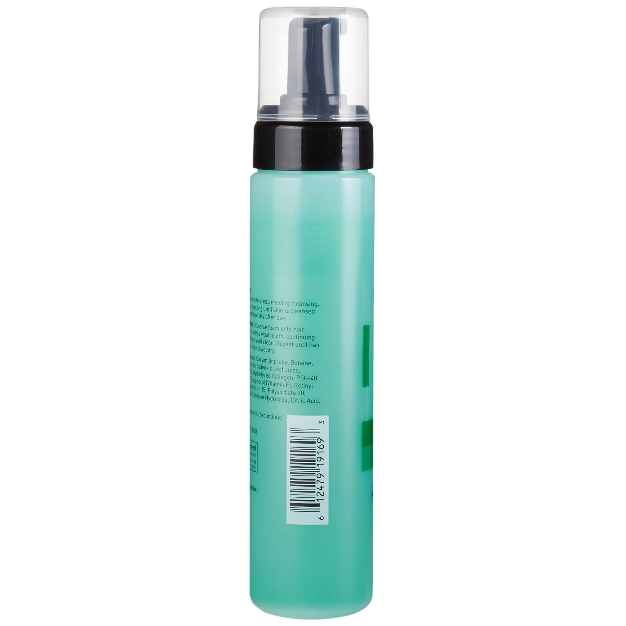 McKesson rinse-free foam cleanser elderly-care-use captures caregiving convenience.