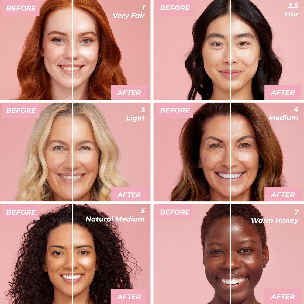 MCoBeauty Flawless Glow closeup-texture highlighting soft-focus glow