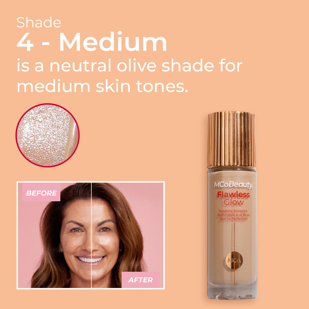 MCoBeauty Flawless Glow on-cheeks highlight adds targeted glow