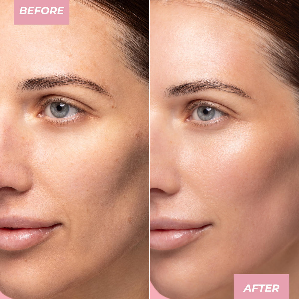 MCoBeauty Flawless Glow under-foundation primer application highlights luminosity
