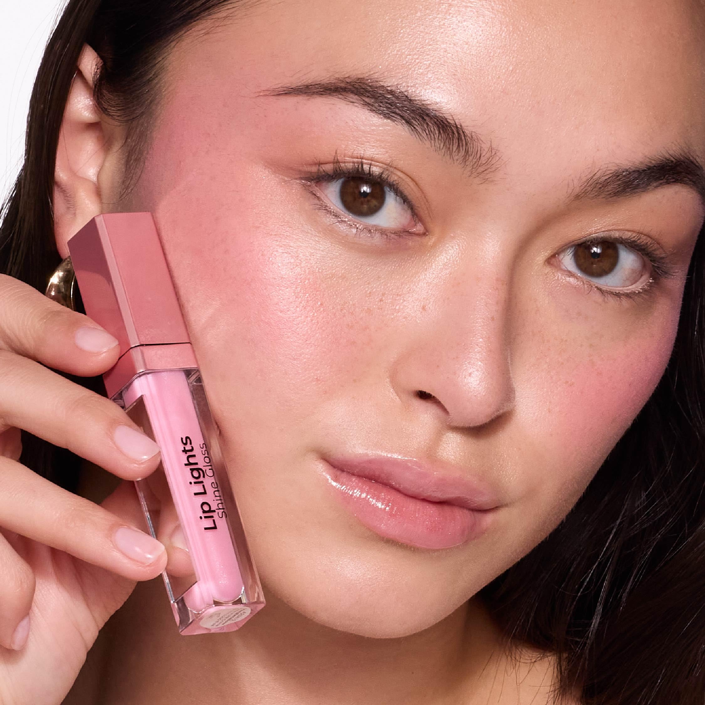 MCoBeauty Lip Lights Shine Gloss sleek packaging ideal for handbags and travel.