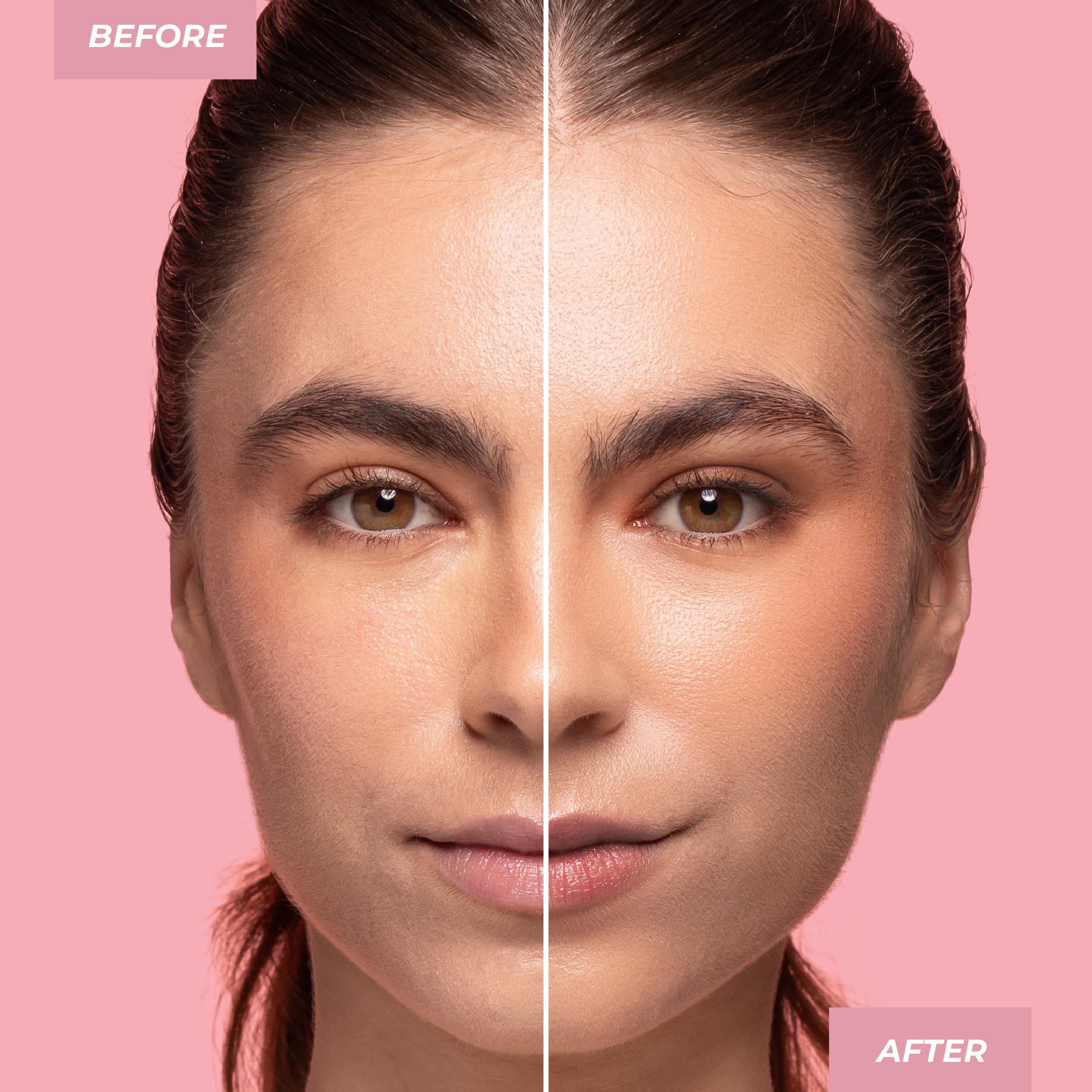 MCoBeauty natural luminous finish on skin without cakiness.