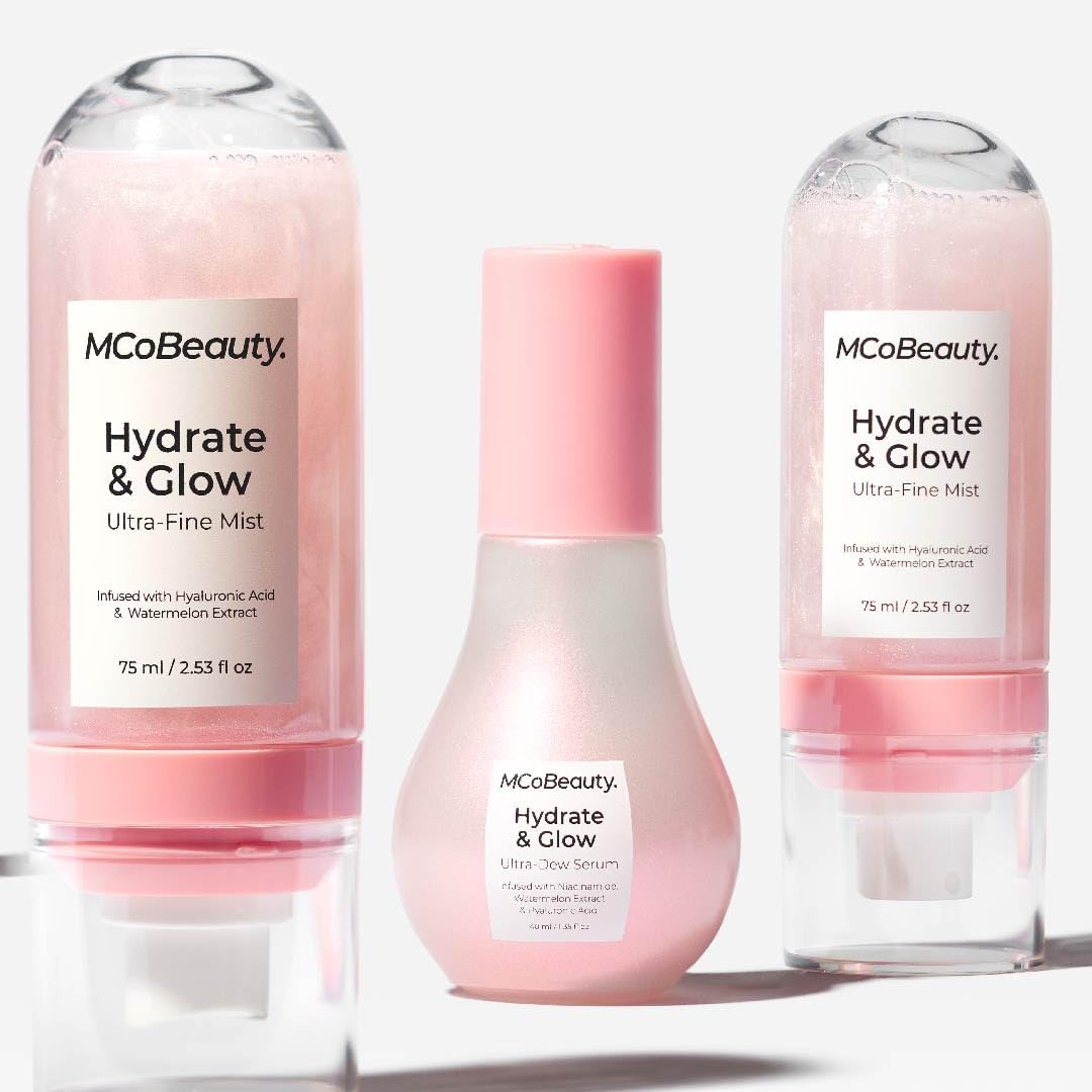 MCoBeauty subtle shimmer on skin creates radiant glow.