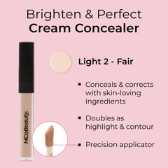 Close-up showing blemish coverage with MCoBeauty concealer