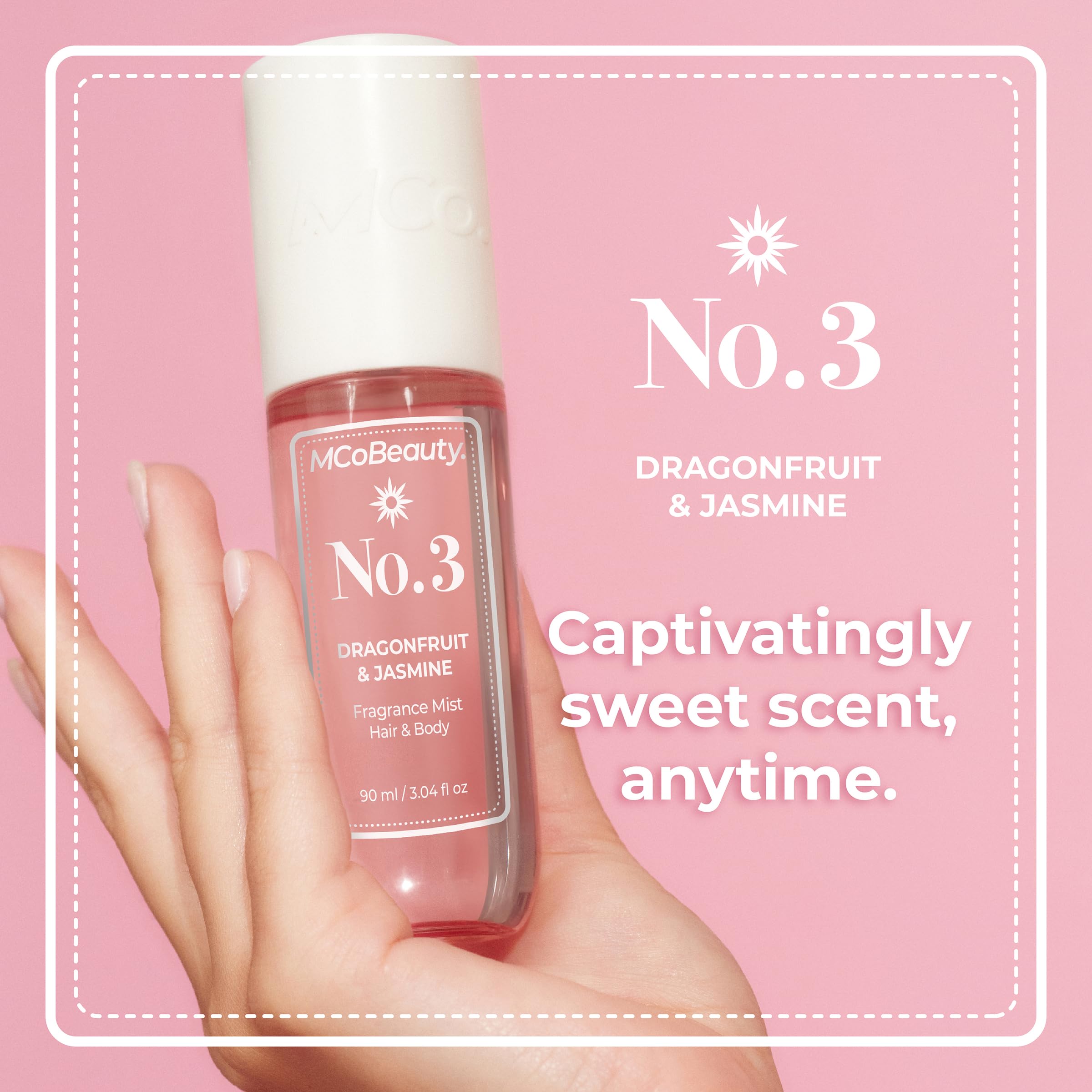 MCoBeauty Fragrance Mist No.3 displayed in an elegant, gift-ready package.