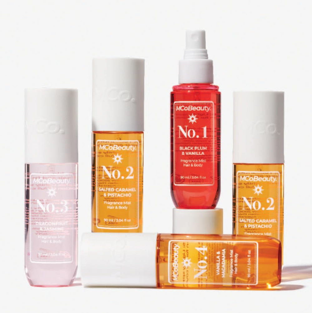 MCoBeauty Fragrance Mist No.3 features sweet blossom accents for fruity-floral daytime scent.