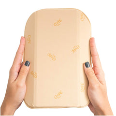 M&D Ab Board material closeup shows breathable polystyrene and cotton layer.