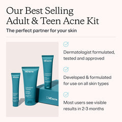 MDacne salicylic acid cleanser 0.5% foaming lather cleans pores without stripping moisture.