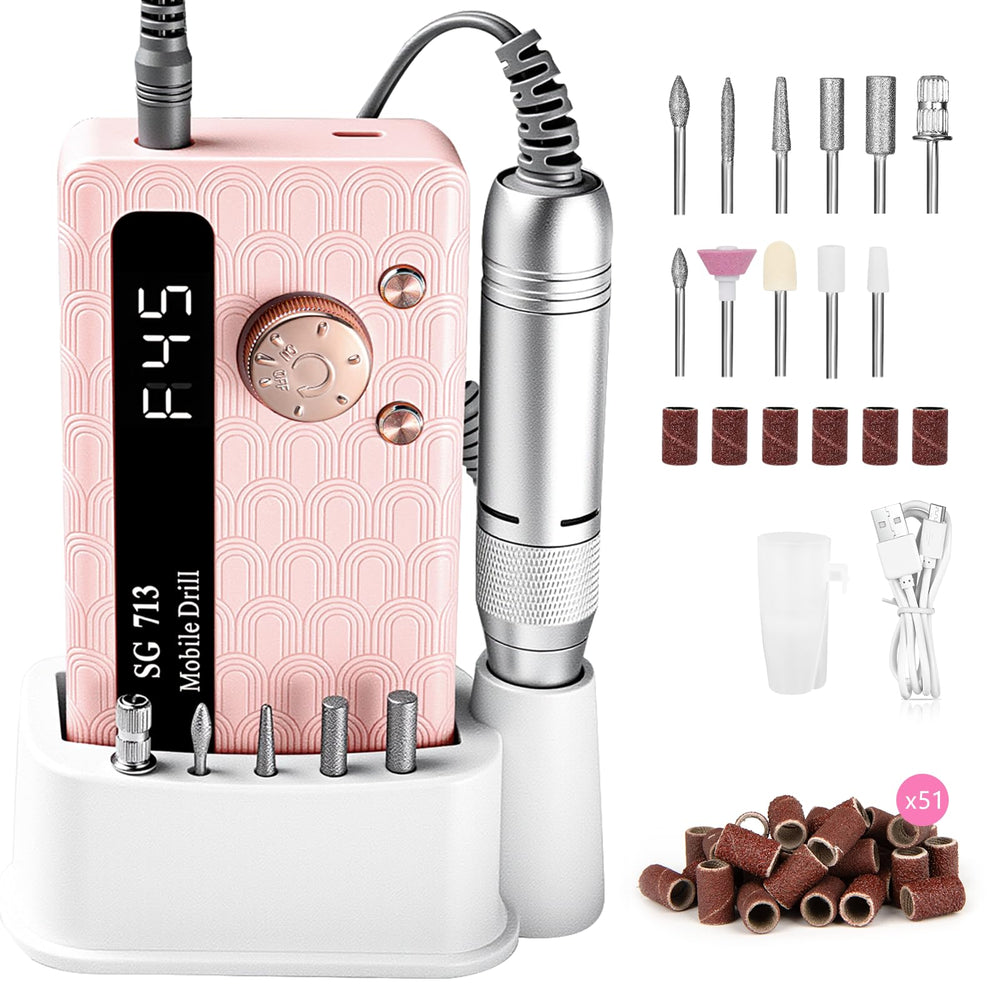 MDK electric nail drill 45000rpm for fast, salon-grade acrylic shaping