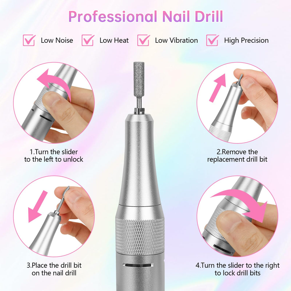 MDK electric nail drill cooling system reduces heat during long sessions