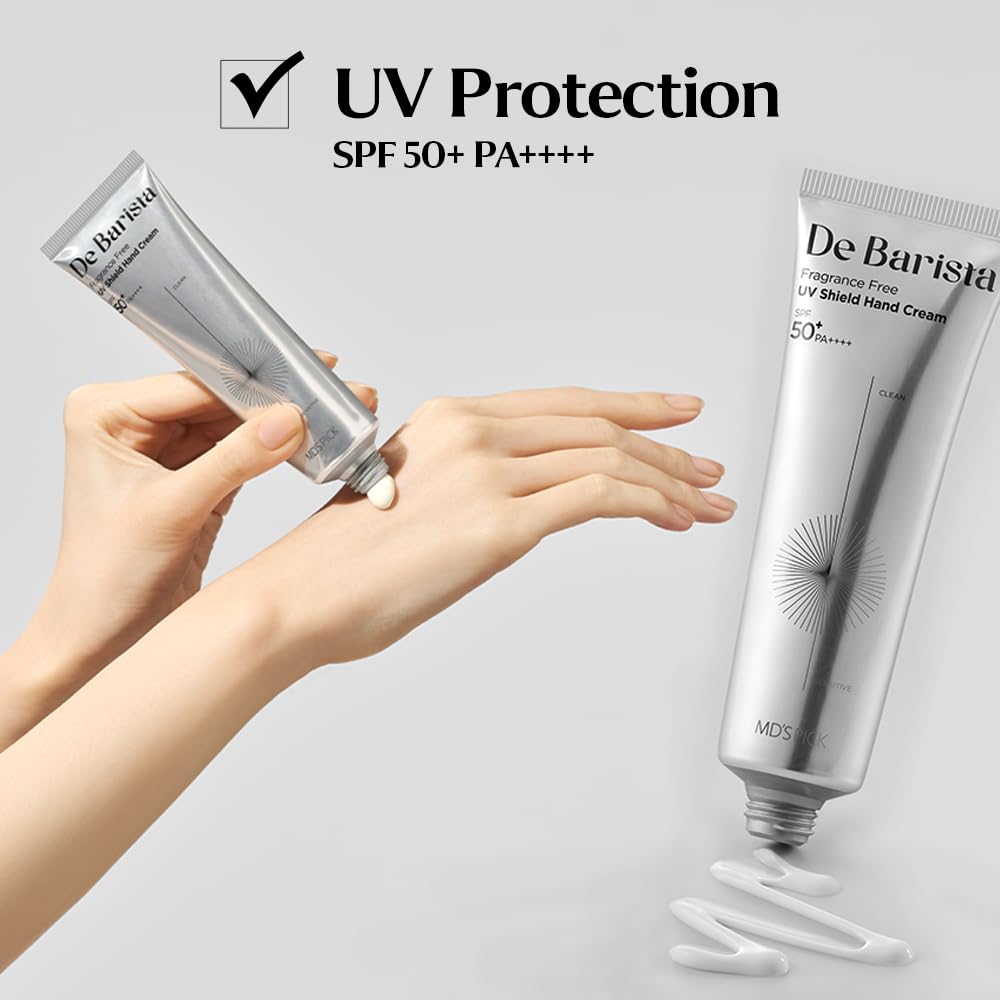 MD'S PICK De Barista Sun Shield fragrance-free formula supports sensitive skin.