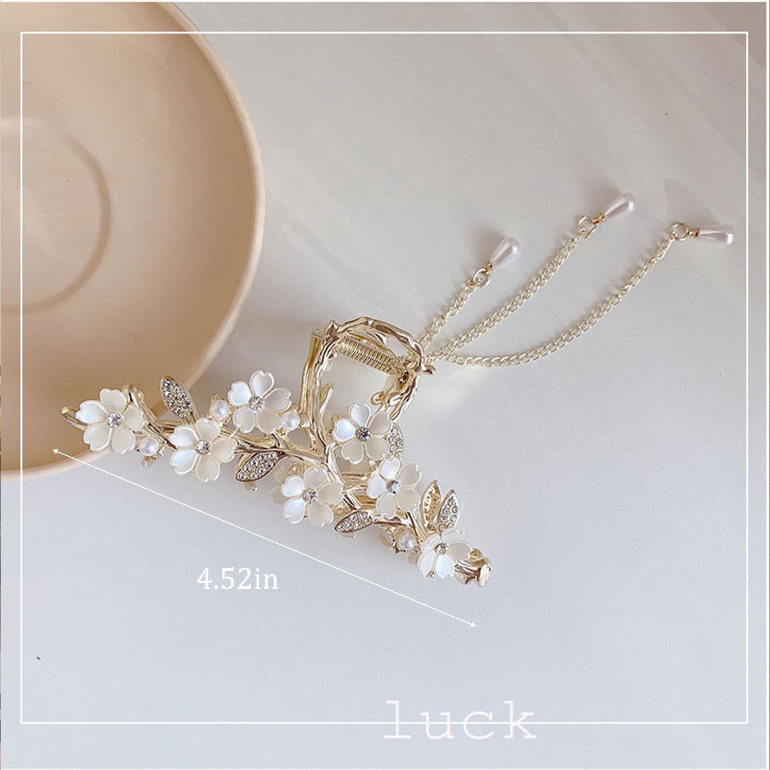 Mdscve gift-ready jasmine clip makes a thoughtful present for special occasions