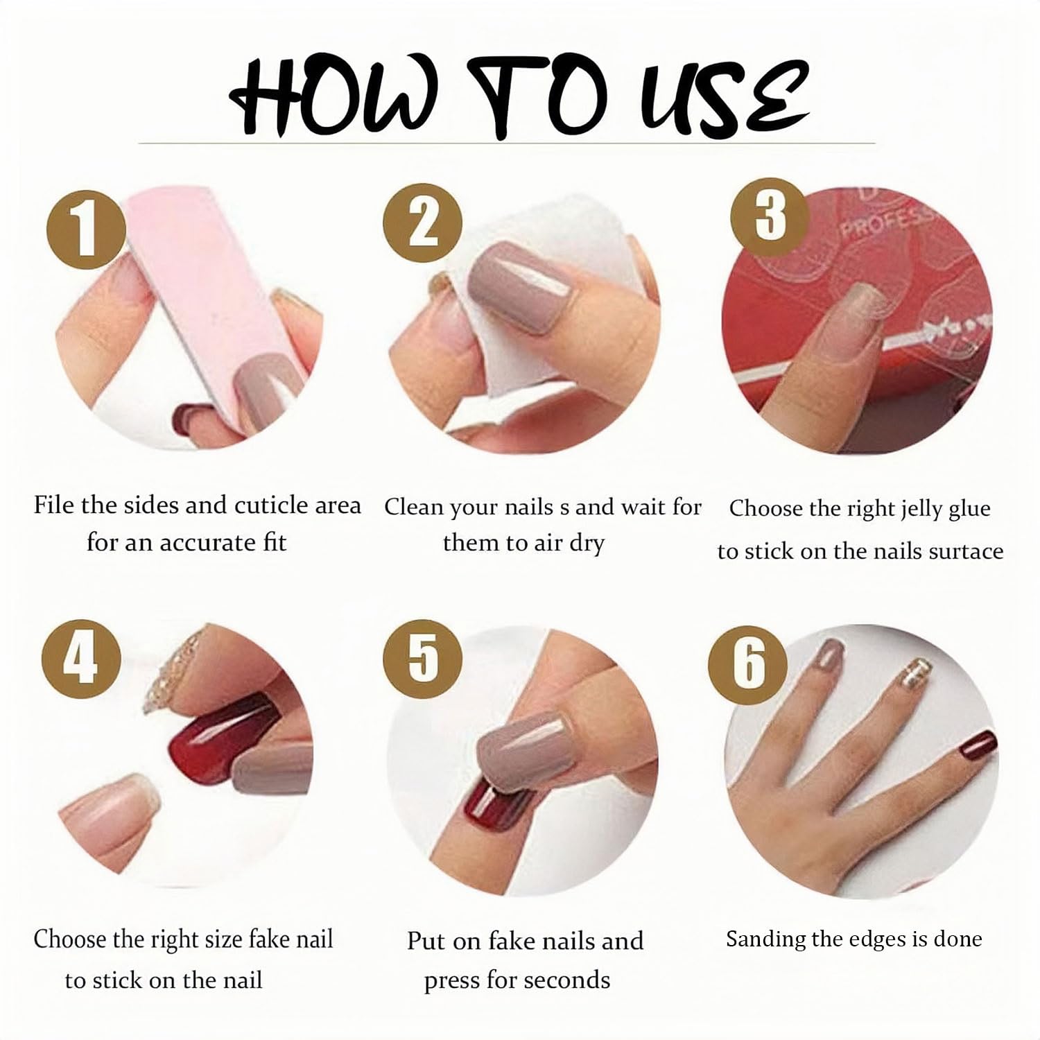 Mdscve included tools and glue stickers for quick at-home nail art results