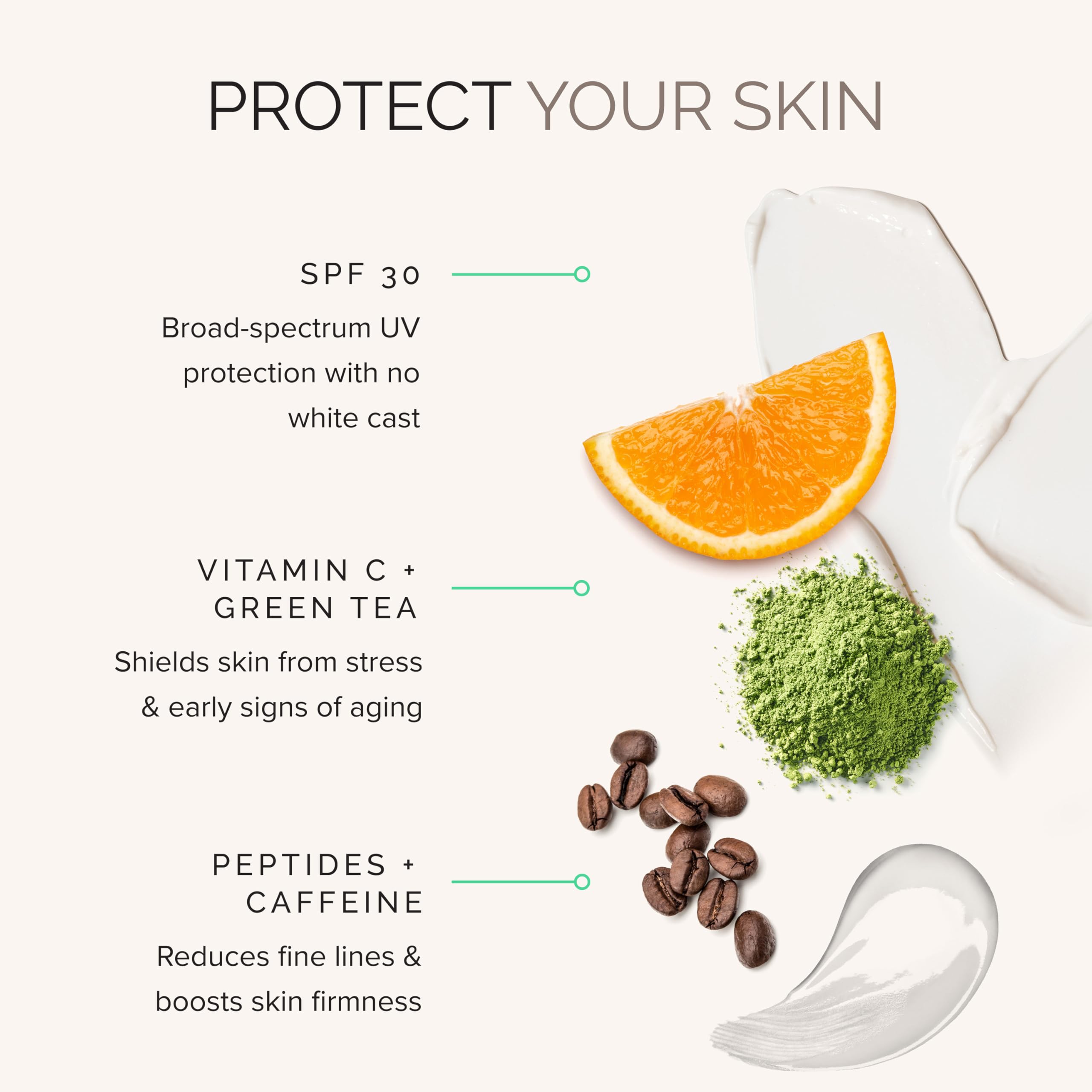 MDSolarSciences SPF30 cream spread on hand demonstrates quick absorption for busy days