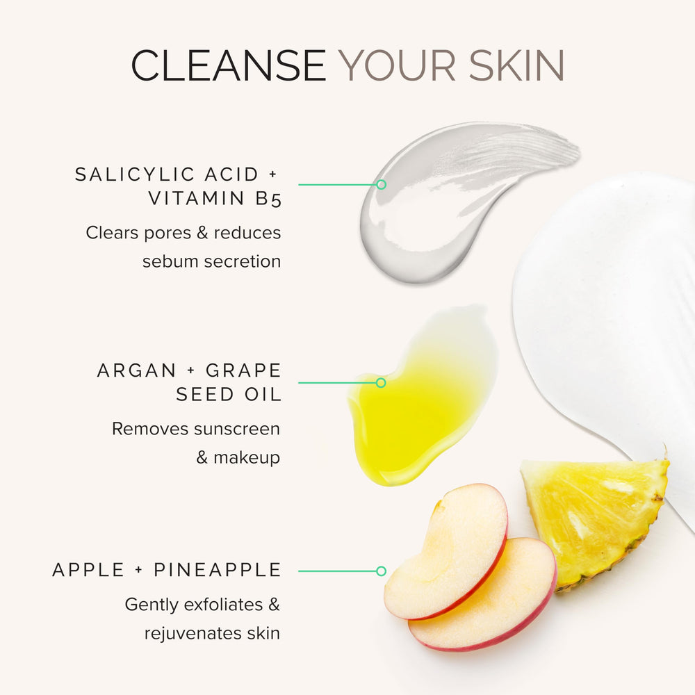 MDSolarSciences Wash Away Cleanser foaming lather showing gentle exfoliation