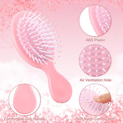 Meanplan air-cushion detangling brush pink provides gentle scalp massage