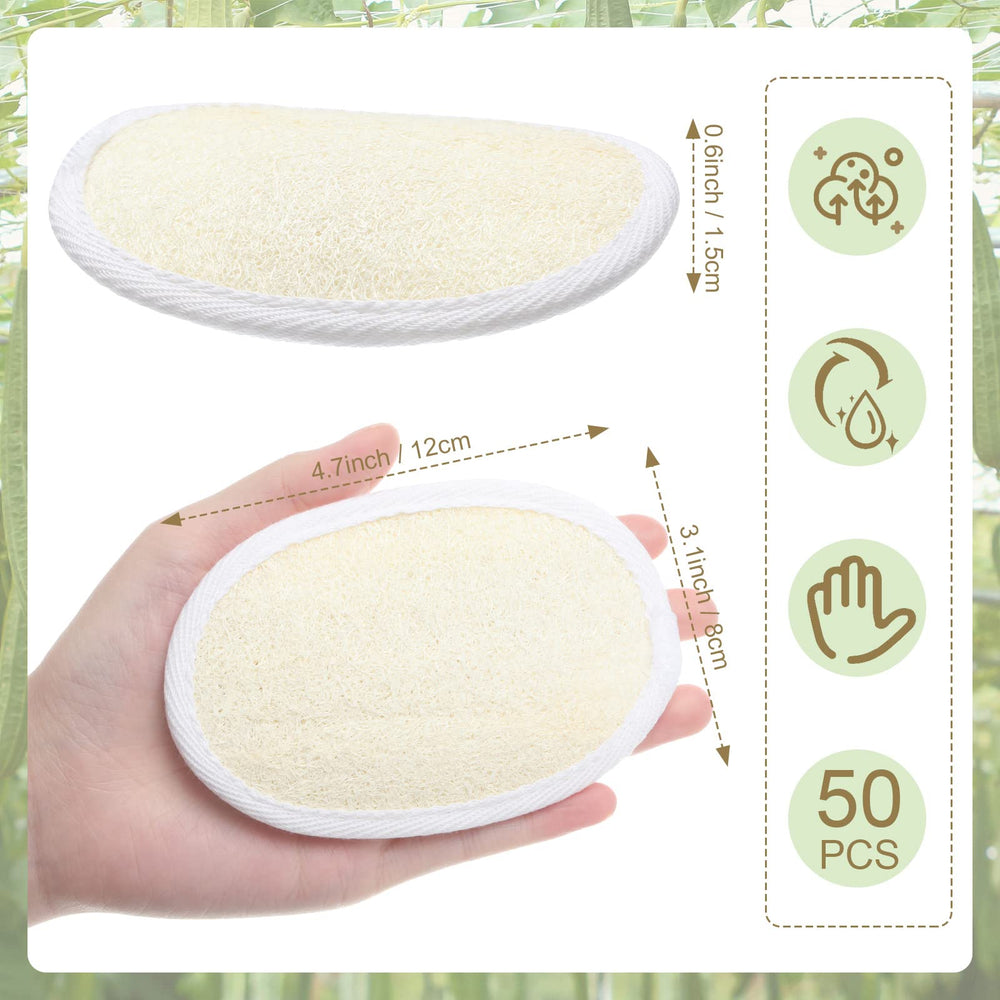 Meanplan loofah pad soaking before use improves softness