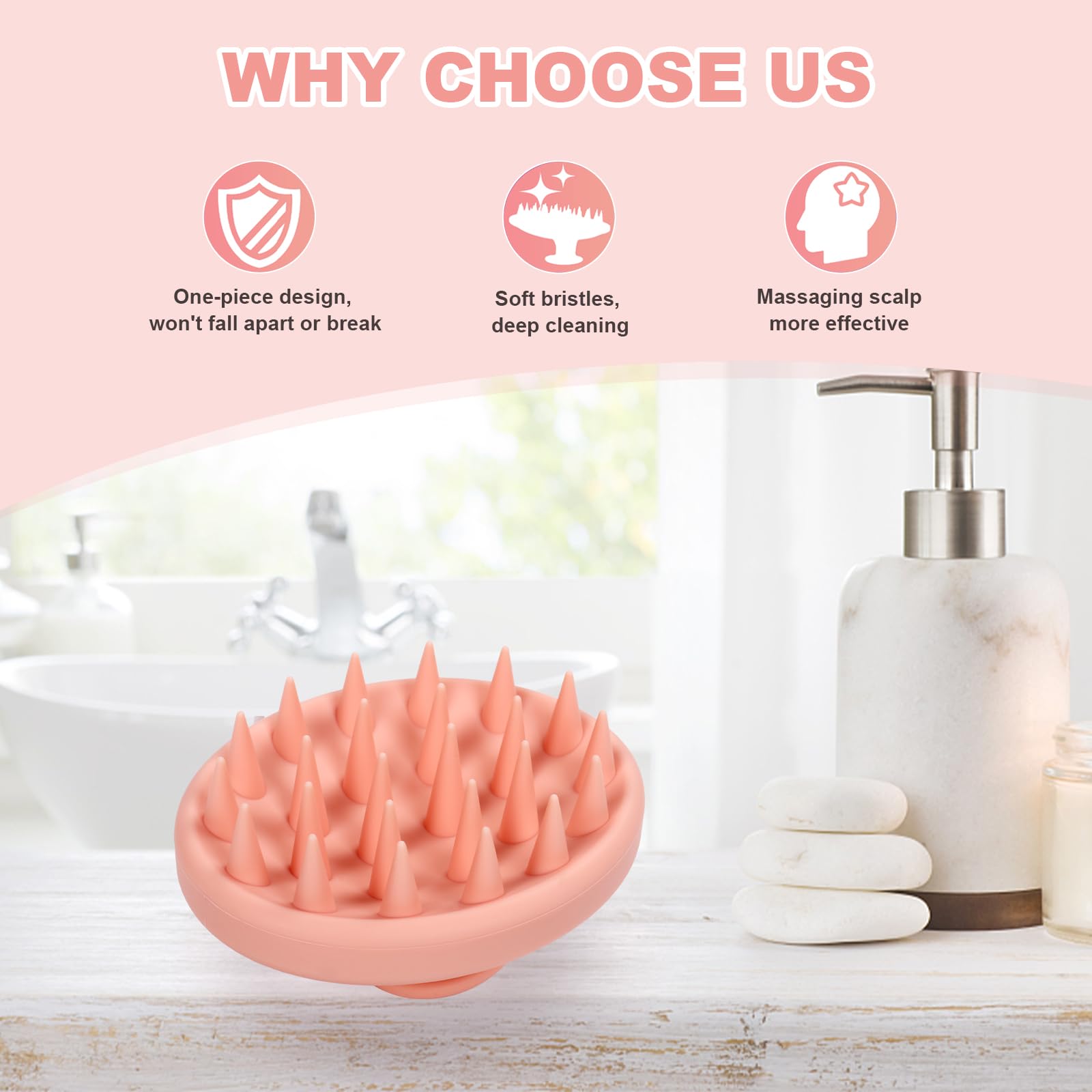 Meartchy silicone scalp massager for dry-use care and quick refresh.