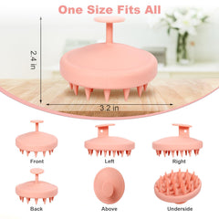 Meartchy silicone scalp massager with soft bristles for gentle cleansing and exfoliation.