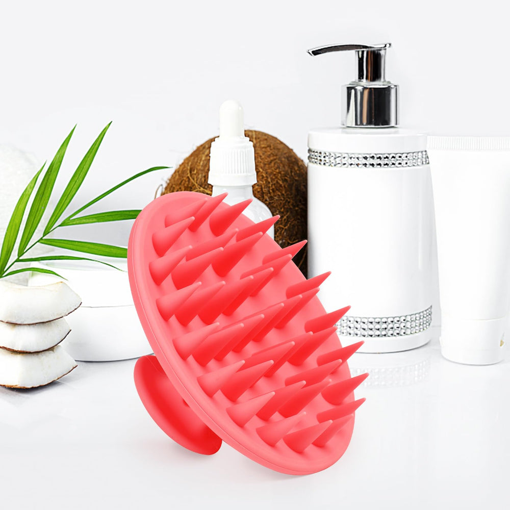 Meartchy wet-dry scalp care brush shows versatile use in shower and dry days