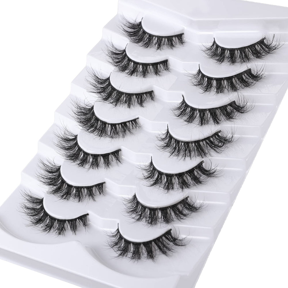 Mebver 8D fluffy wispy lashes offer lightweight comfort with long-lasting wear.