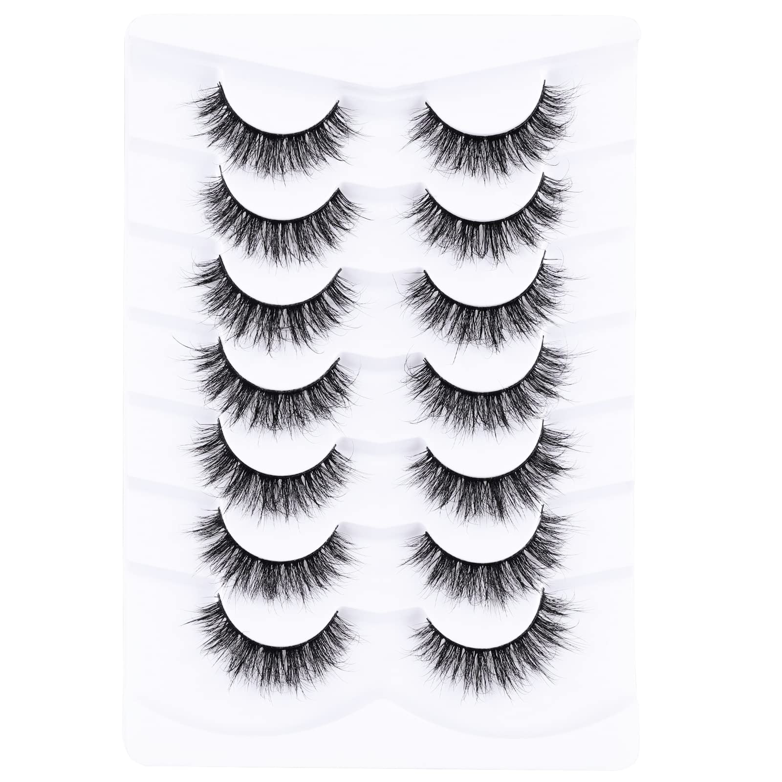 Mebver cat eye lashes closeup offering natural daily wear.