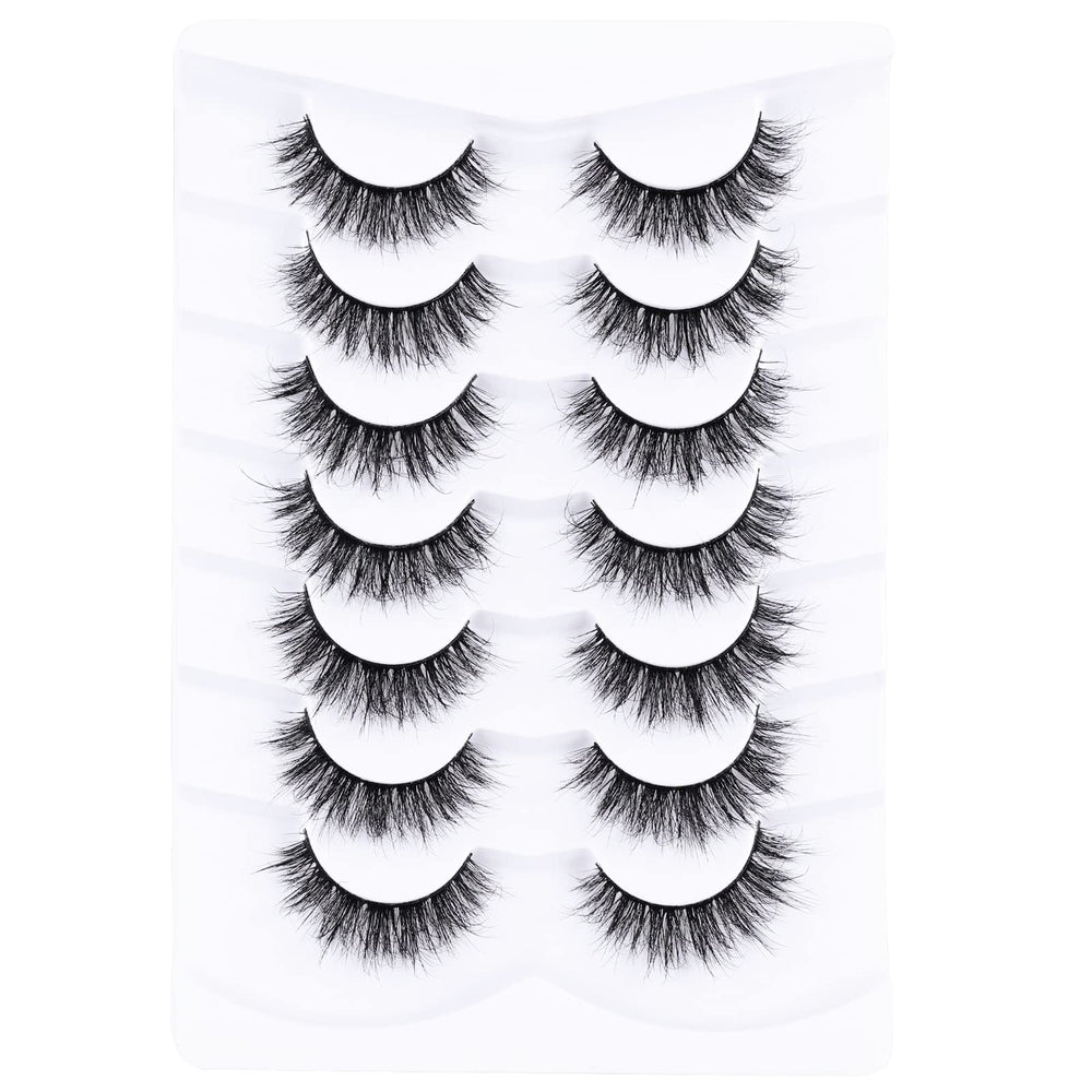 Mebver cat eye lashes closeup offering natural daily wear.