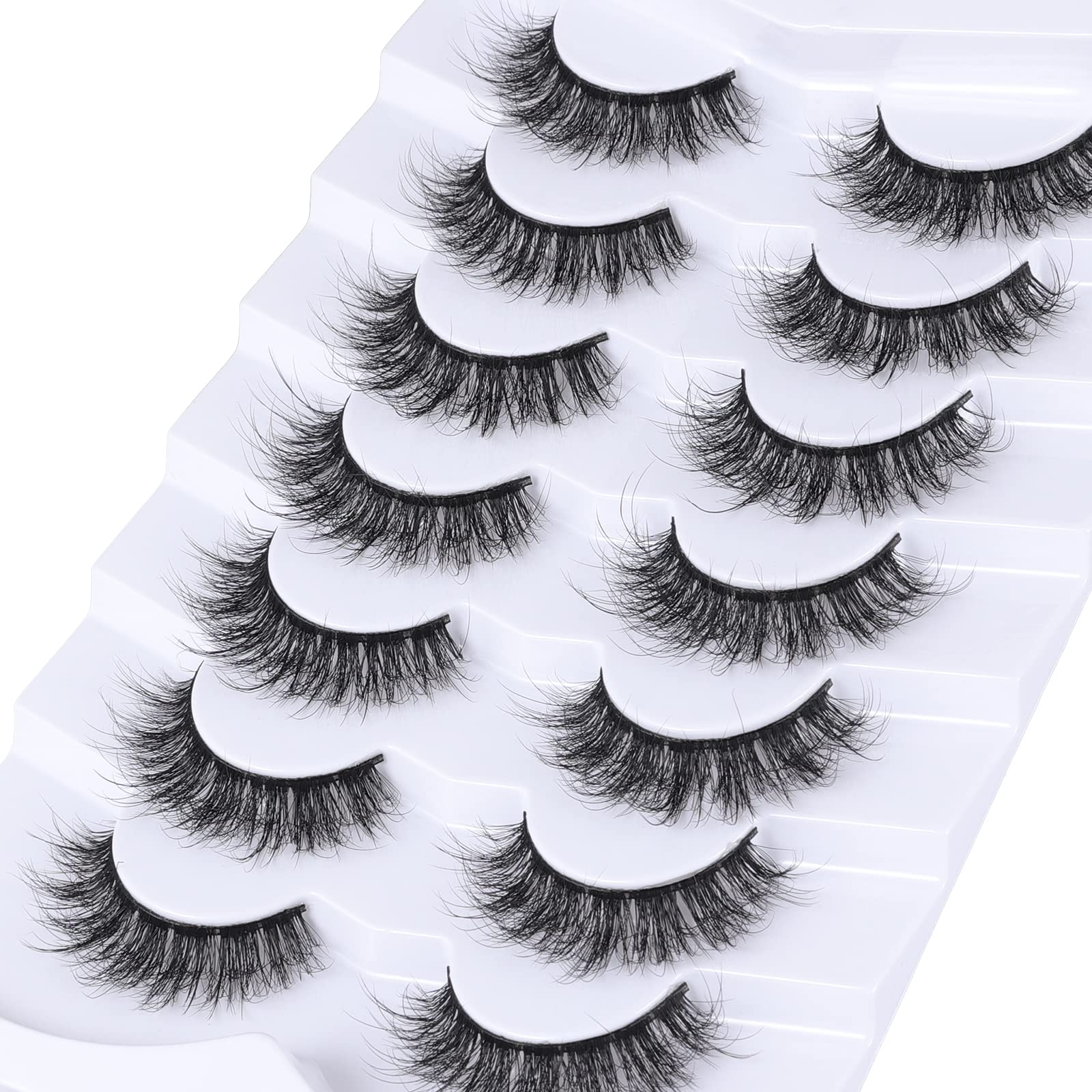 Mebver faux mink hair closeup highlights soft, lightweight feel for all-day comfort.