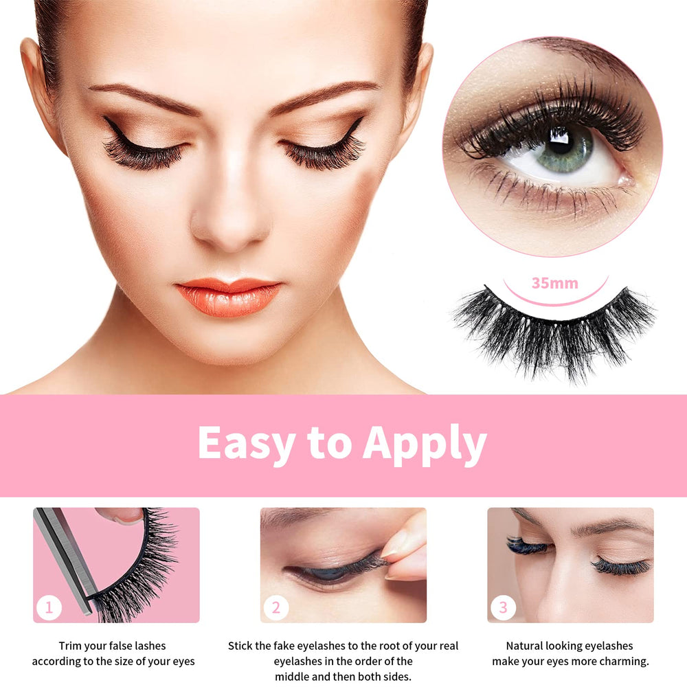 Mebver seven-pair pack lashes offer versatile looks for any occasion