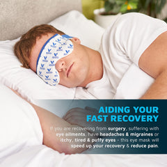 Medcosa eye mask emits gentle heat and hydration for tired eyes