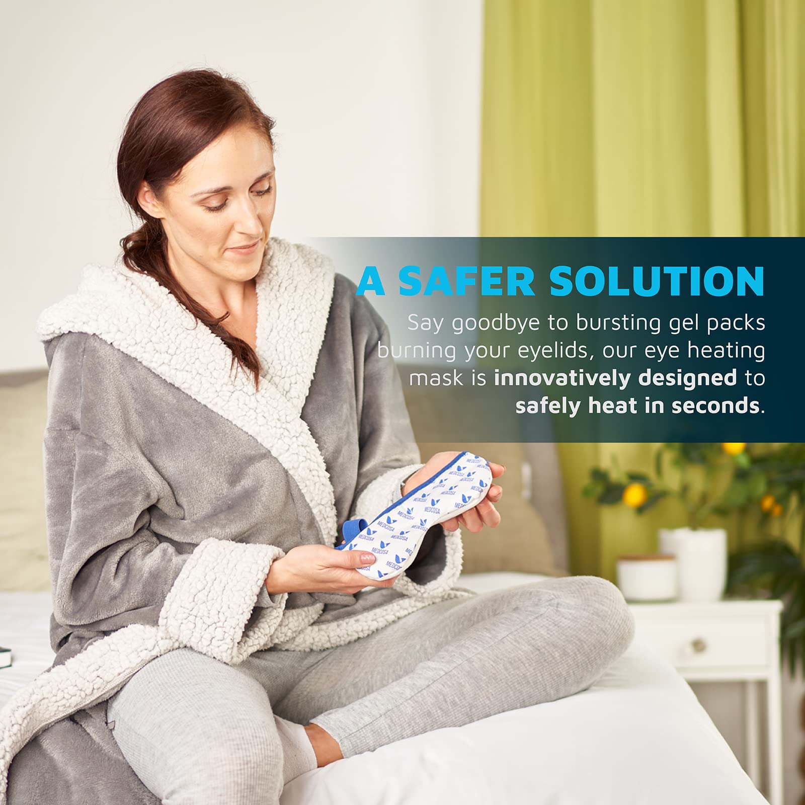 Medcosa eye mask is reusable and eco-friendly compared to disposable masks