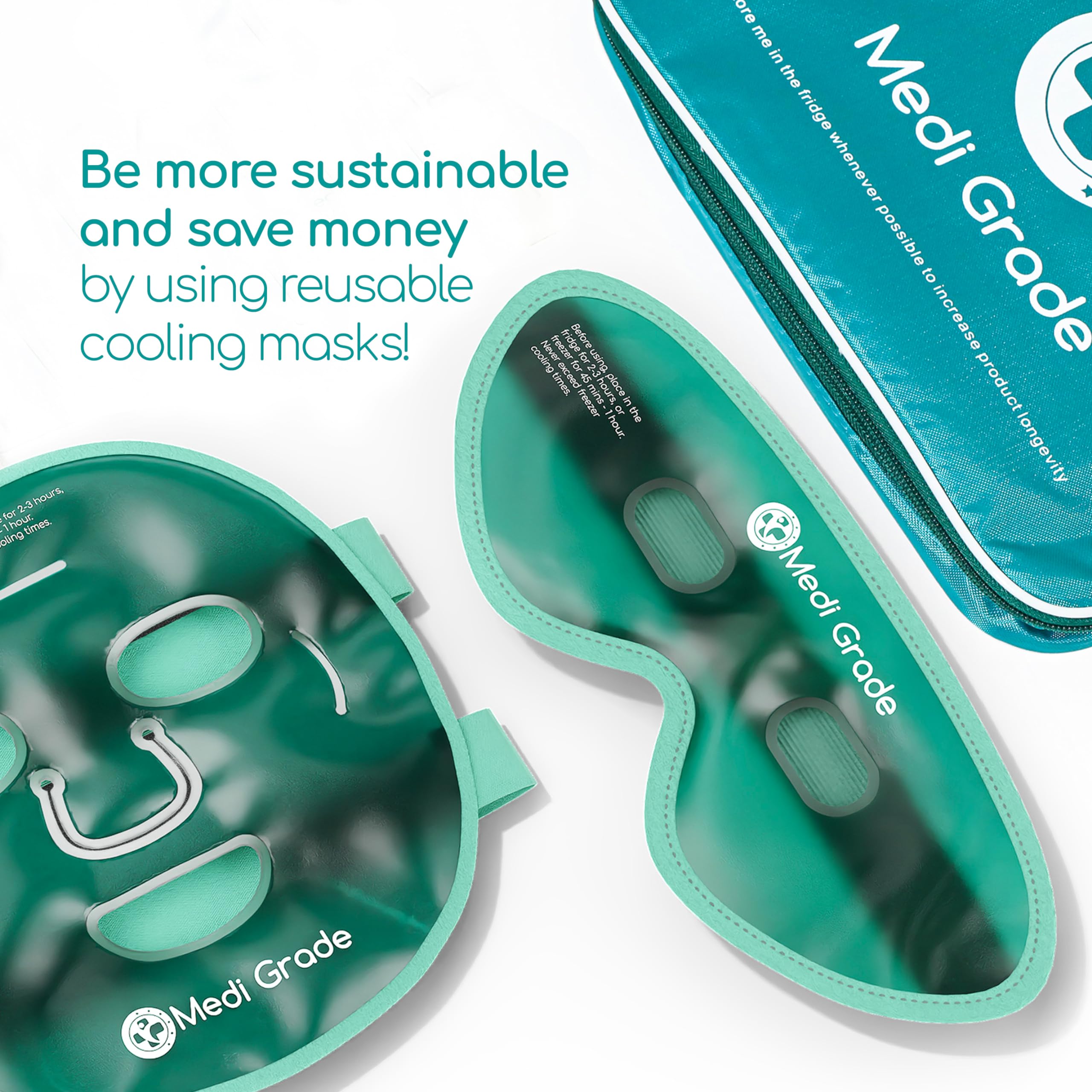 Medi Grade compact storage bag with masks for easy packing